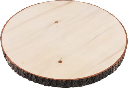 Dekoratief | Deco plankje rond, naturel, hout, 30x30x2cm | A245824