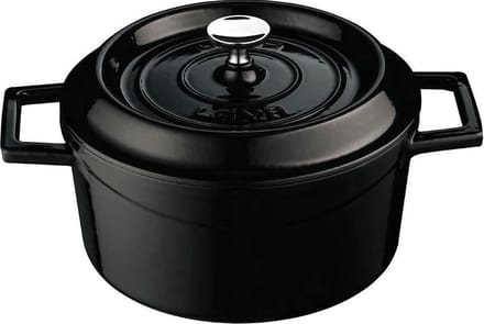 LAVA Trendy Casserole rond - 28 cm - 6.71Ltr - Black/Black
