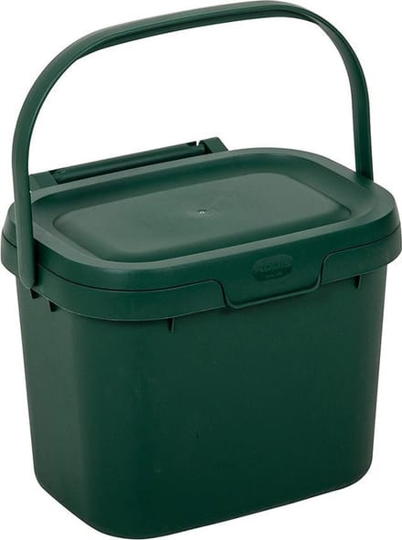 Keuken Caddy 4,5 liter - Afvalbakje - Keuken afvalbakje - Donker Groen
