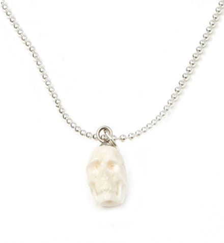 IbizaMen KIDS - Jongens - ketting - ballchain - rvs - schedel XL - van bone