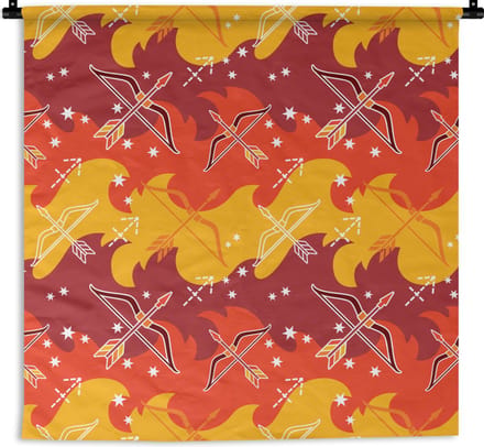 Wandkleed - Wanddoek - Boogschutter - Zodiac - Design - 150x150 cm - Wandtapijt