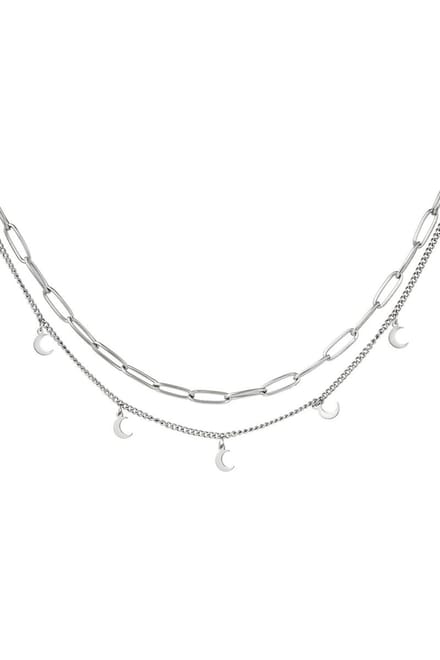 Ketting - Maan - Zilver - Milace