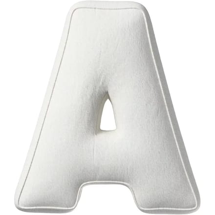 Kussen letter a Yellow Tipi Boucle