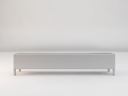 Vente-unique Set van 3 kroonlijsten voor plafond van polystyreen L290 x H10 cm wit - CARINTIA