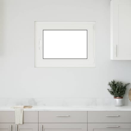 vidaXL - Kleur - binnenkant - kelderraam - Wit - RISOR - 80 - x - 60 - cm