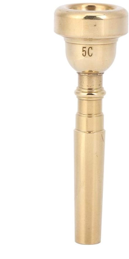 Dailygoods- Trompet Mondstuk Goud - Bb-toon - Metaal - Model 3C/5C/7C - Professioneel - Gewicht 100 g