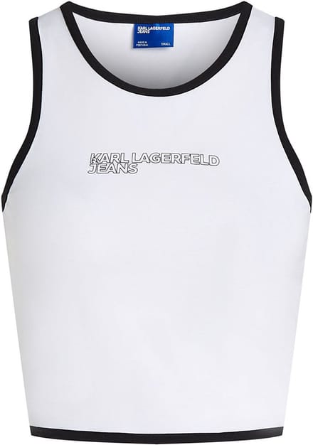 Karl Lagerfeld Jeans A2w17024 Top Zonder Mouwen Wit M Vrouw