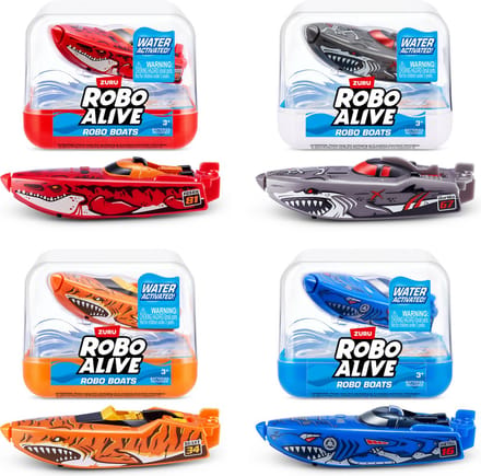 Robo Alive Robo Boats - watergeactiveerde boot - 1 exemplaar - Waterspeelgoed - 7 cm groot
