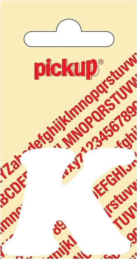 Pickup plakletter CooperBlack 40 mm - wit K
