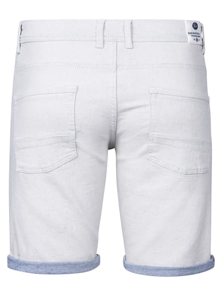 Petrol Industries - Heren Denim Short Clearwaterstone - Wit - Maat XXL
