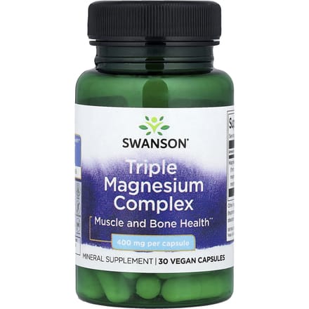 Triple Magnesium Complex, 400 mg, 30 vegetarische capsules