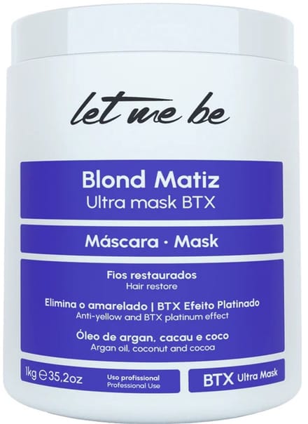 Let Me Be | Blond Matiz | BTX Ultra Mask voor Blond Haar | 1000 gr
