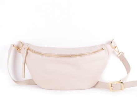 Giuliano lederen heuptas XL Tamara - Beige - Ruim - Made in Italy