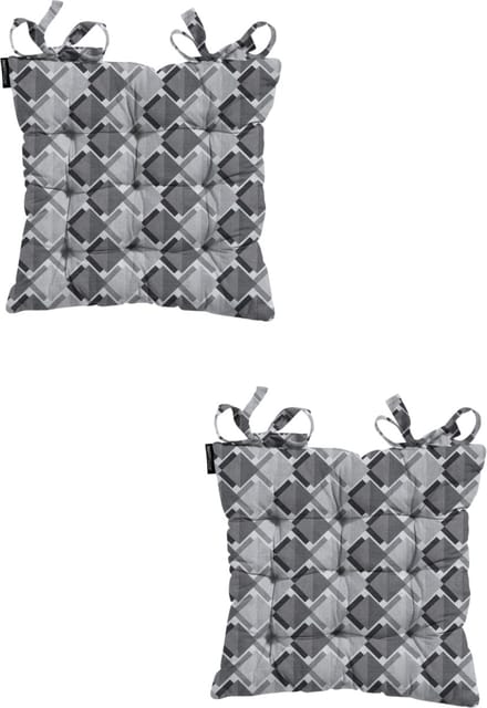 Madison - Zitkussen - Universeel - 2 stuks - 46 x 46 cm - Siem Grey - Tuin - Toscane