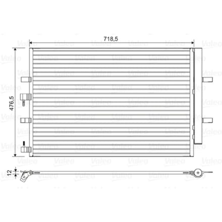 Condensator, airconditioning VALEO 822590