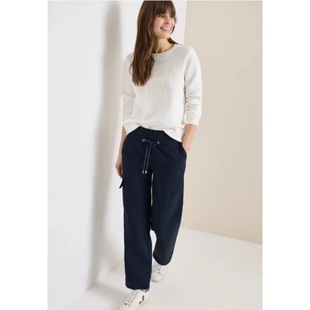 High Waist straight legs broek in Loose Fit