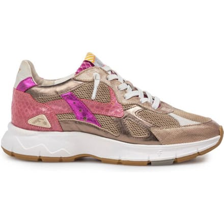 Floris Van Bommel Sfw-10152 Daysi Sneakers - Leer - Dames - Goudkleurig - Maat 37