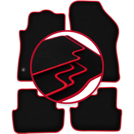CARLUX-RED automatten voor: Peugeot 308 CC cabrio (2007-2013)