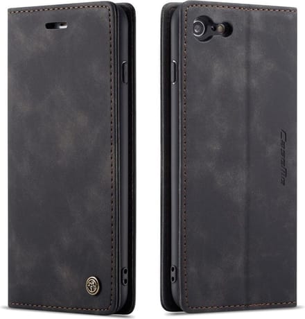 CaseMe Book Case - Geschikt voor iPhone 6 / iPhone 6s Hoesje - Zwart