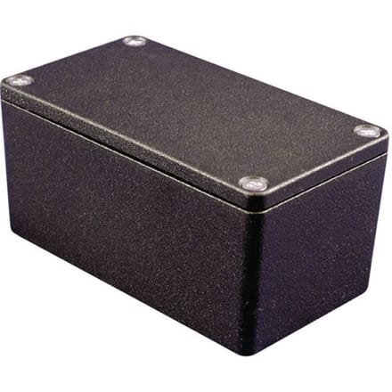 Hammond Electronics 1550Z111BK – Universele behuizing – 115 x 65 x 55 mm – Aluminium – Zwart