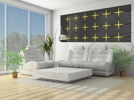 Pattern Squares Light Flash Photo Wallcovering