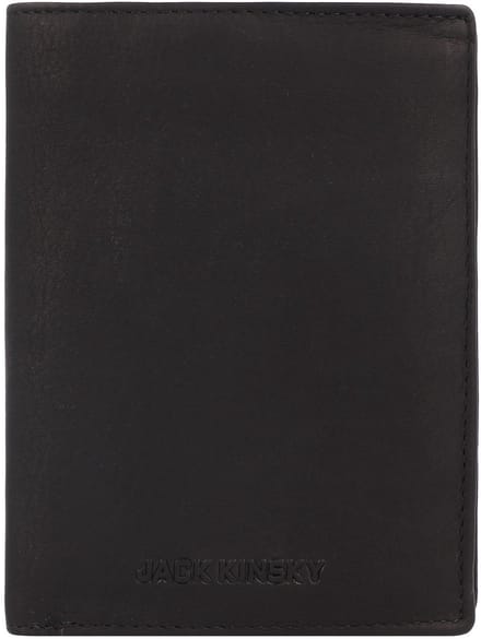 Jack Kinsky Aruba Portemonnee RFID-bescherming Leer 12.5 cm - Jongens - Horizontaal - schwarz