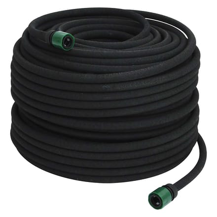 vidaXL - Druppelslang - 0,6'' - 100 - m - rubber - zwart