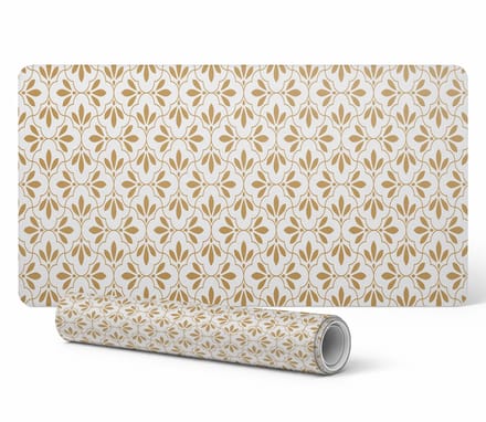 Duurzame antislip bureaumat met plantenmotief 100x50 cm