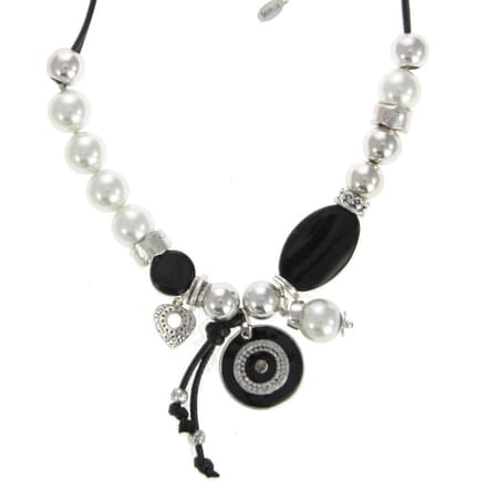 Behave - Ketting met parels en bedels - Statementlook voor dagelijks gebruik