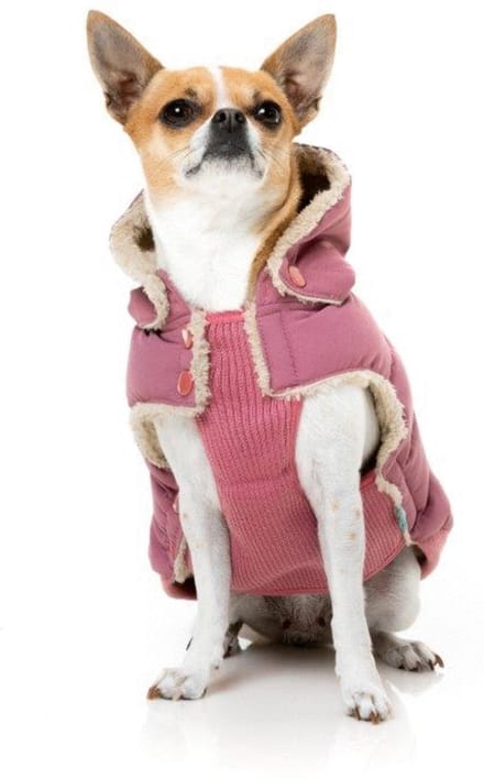 Fuzzyard Hondenjas Essential Puffer Delicaat Roze - Hondenkleding - Size 4