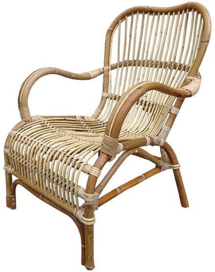 Rotan Loungestoel Naturel - 67x80xH86 cm