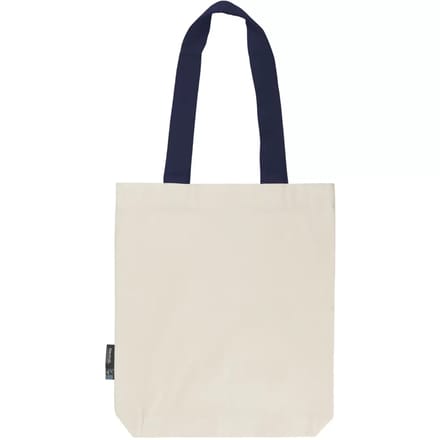 Tote bag met contrasterende handvatten Neutral Twill