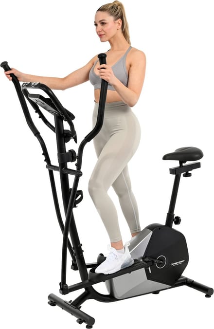 Christopeit - Crosstrainer CT 6 - 2-in-1 hometrainer voor thuis