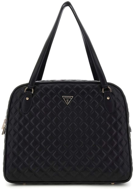 GUESS schoudertas met laptopvak Giully Travel Tote Black zwart