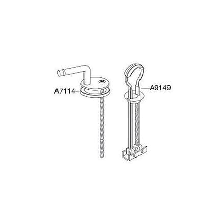 fixed hinge with tilt anchor for Pressalit 300 WC seat DA9999