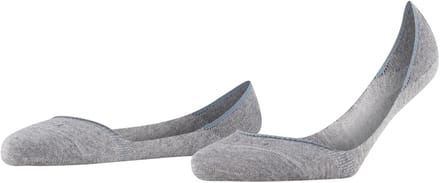 FALKE Step Medium Cut onzichtbar eenkleurig katoen footies dames grijs - maat 39-40