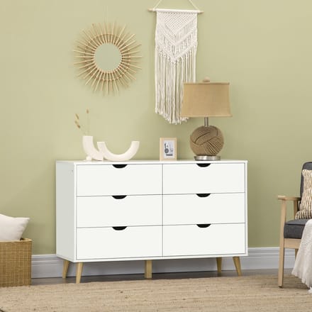 HOMCOM Ladekast - Spaanplaat - 120x40x76cm - Wit
