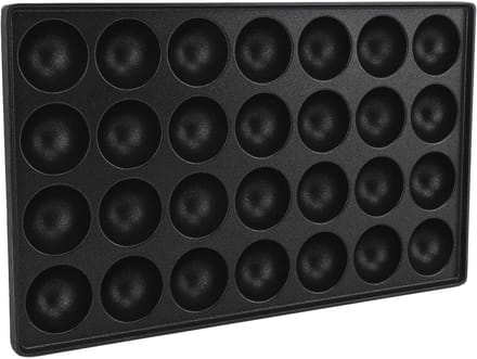 Takoyaki Pan - Appetizer Maker - Japanse Snacks Maken - 28 Gaten - 33x20cm - Zwart