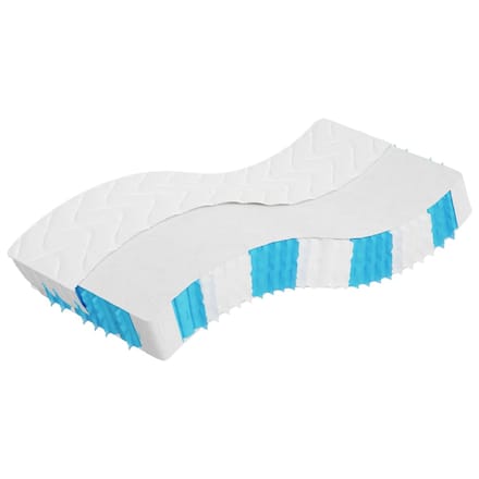 vidaXL - Pocketveringmatras - middelhard-hard - 90x190 - cm - Single - Size