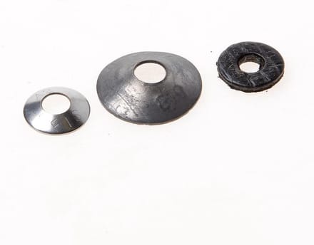 Sluitschelp RVS/lood/bitumen - 100st