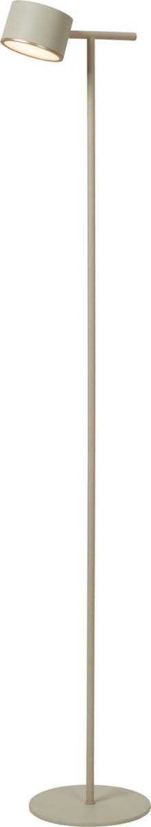 Lucide GIAN - Vloerlamp - LED Dimbaar - 1x9W 2700K - Taupe