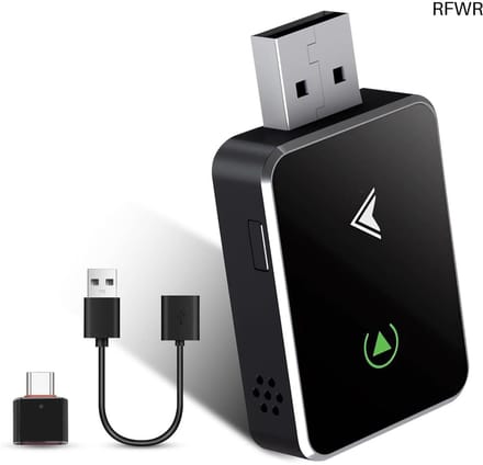 RFWR® Draadloze 2-in-1 CarPlay en Android Auto Adapter - Mini USB Stick voor Plug & Play
