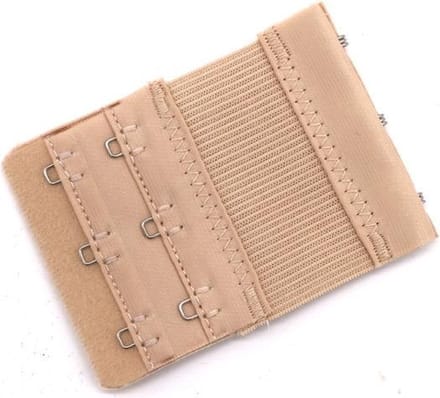 Go Go Gadget - "3 beige haakse bh-verlengstukken met elastiek van New Age Devi"