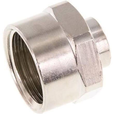 G 1/2'' x G 1/8'' Vernikkeld Messing Sok 16 Bar