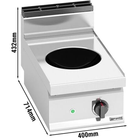 GGM Gastro Induktionswok - 3,5 kW Zilver