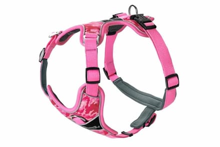 Hunter Hondentuig Divo Camouflage Roze Maat XS
