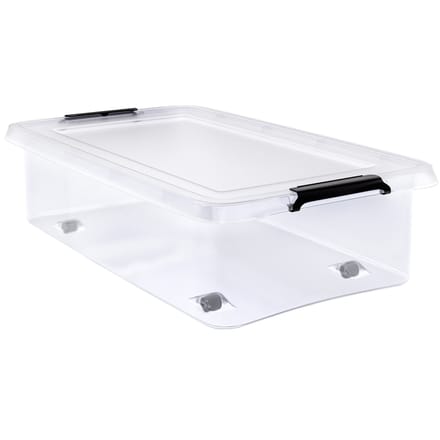 Opbergbox Deksel Transparant 60x40x17cm 30L