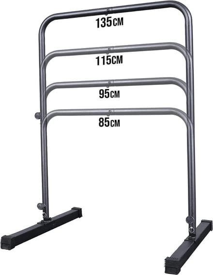 TIM® Pull Up Station - Fitness - Grijs- 135cm x 135cm x 90cm