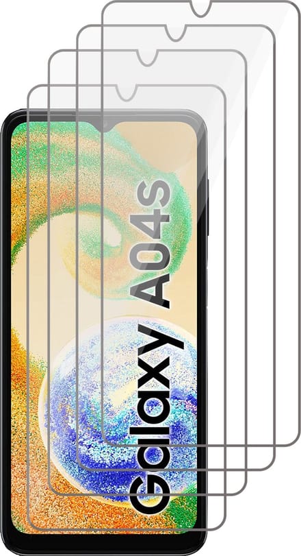 Screenprotector geschikt voor Samsung Galaxy A04s / A13 5G - 4x Gehard Glas Screen Protector GlassGuard