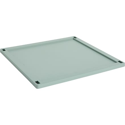 HAY Kleur deksel groot vierkant - HAYCrateSageGreen - ABS kunststof